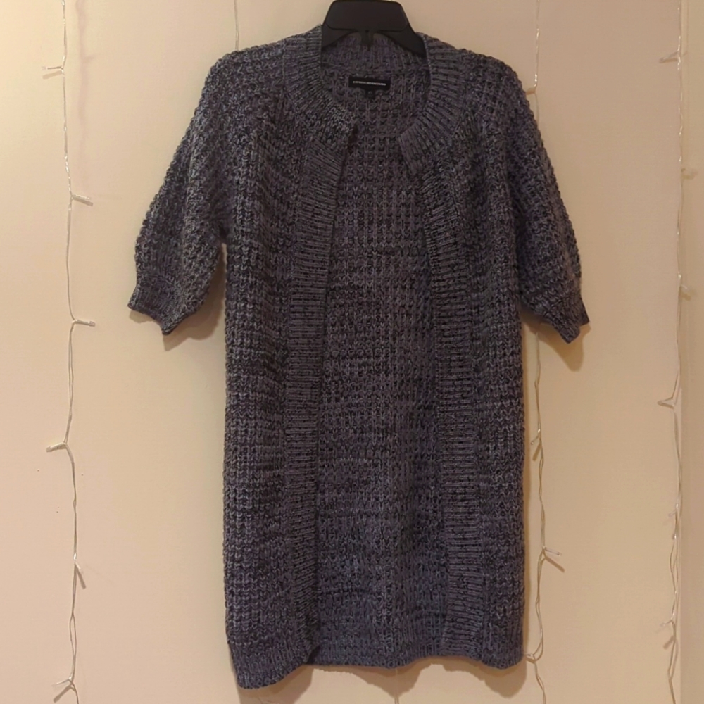 Express Design Studio Women's Gray Merino Wool Blend Cardigan, Size XS